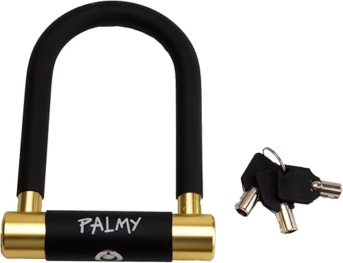 Palmy Alloy Mini U-Lock (negro con oro)