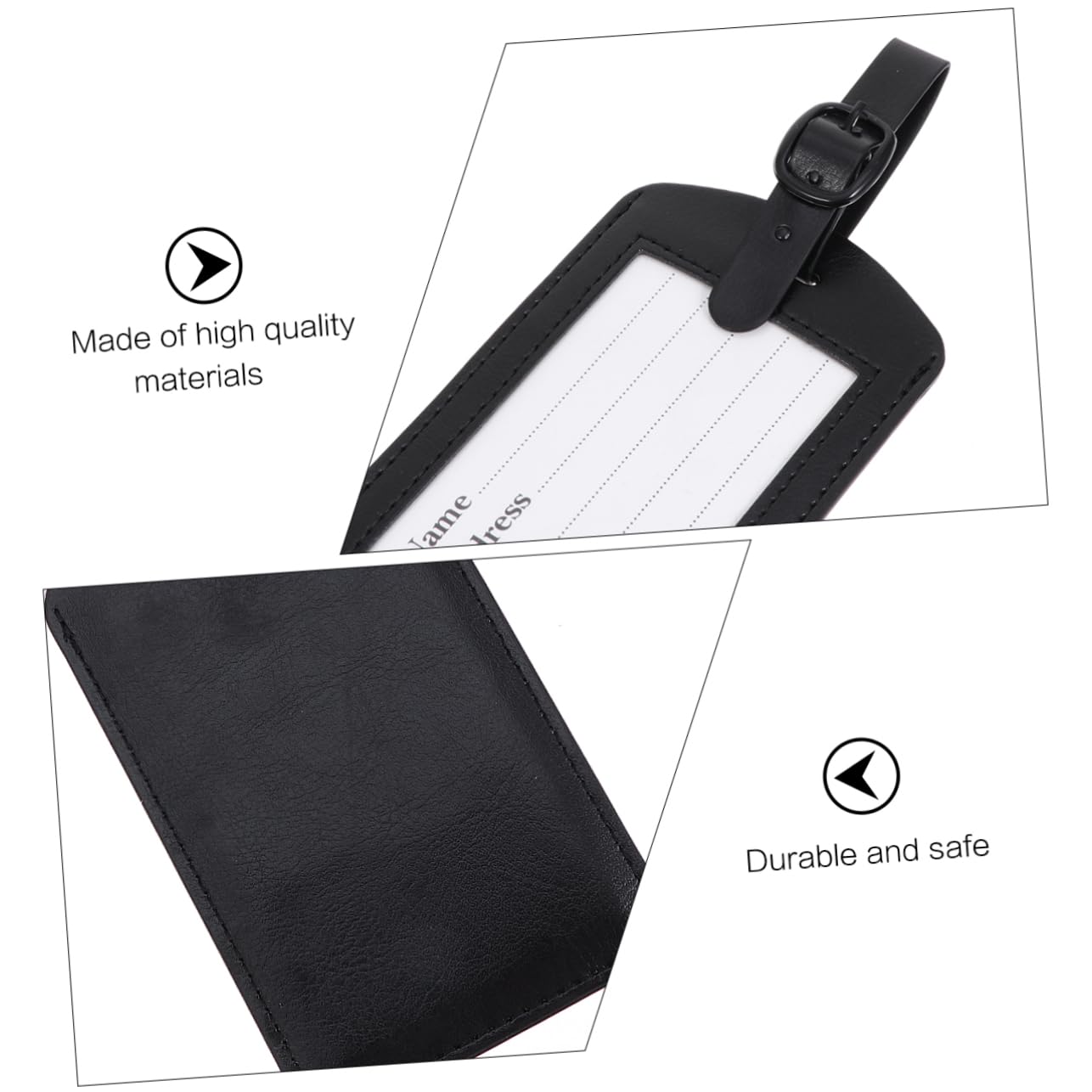 LIFKOME 15pezzi Etichette Per in Pu Targhette Regolabili Per Valigie Resistente e Accessori Per Design in