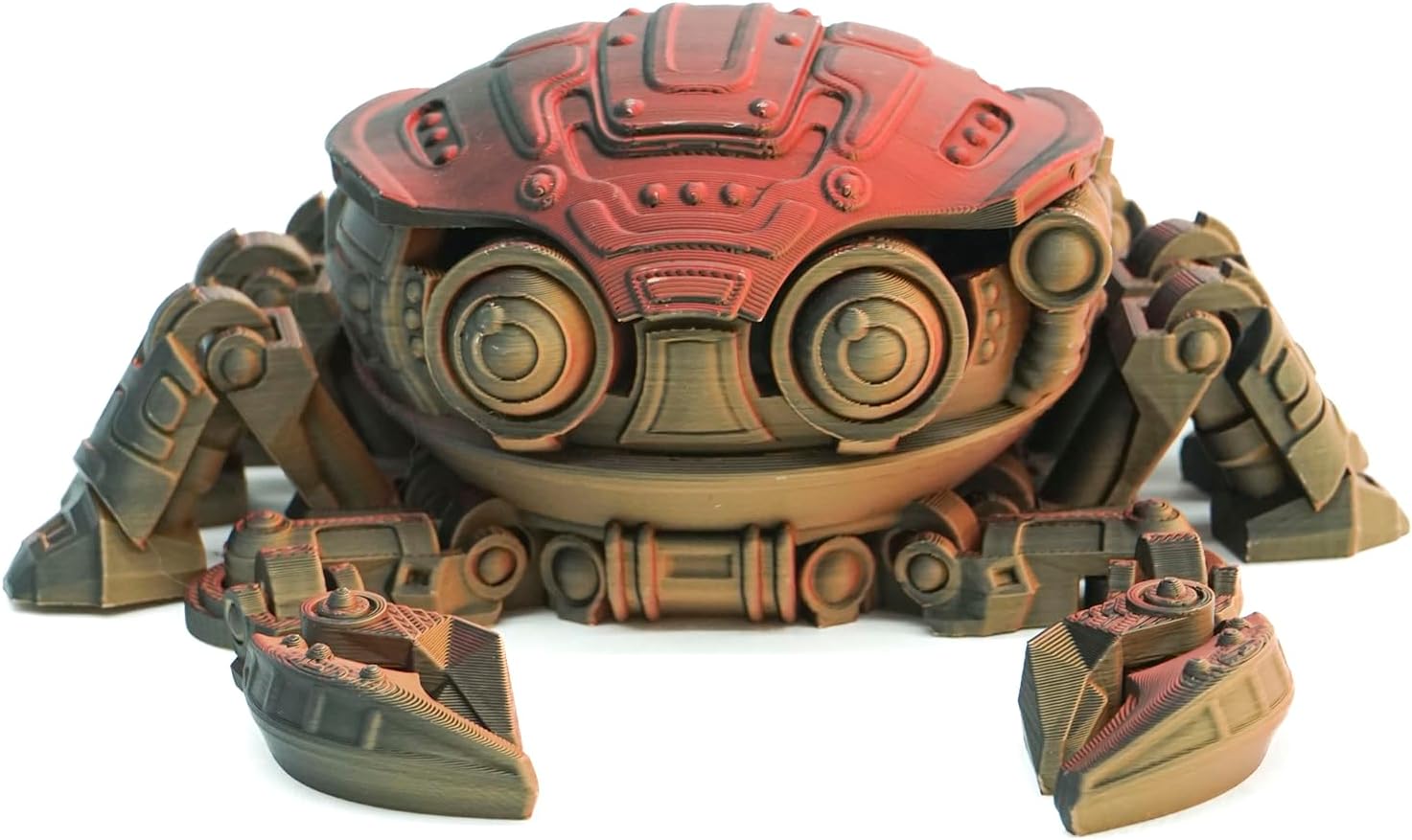 Matte Tri Color Black Red Orange PLA Filament 3 in 1, 1.75mm High Speed 600mm/s Coextrusion 3D Printer Filament Rapid Magic Color Change, Matte PLA 1kg (2.2lbs) Spool Perfectly Hide The Layer Line - Image 2