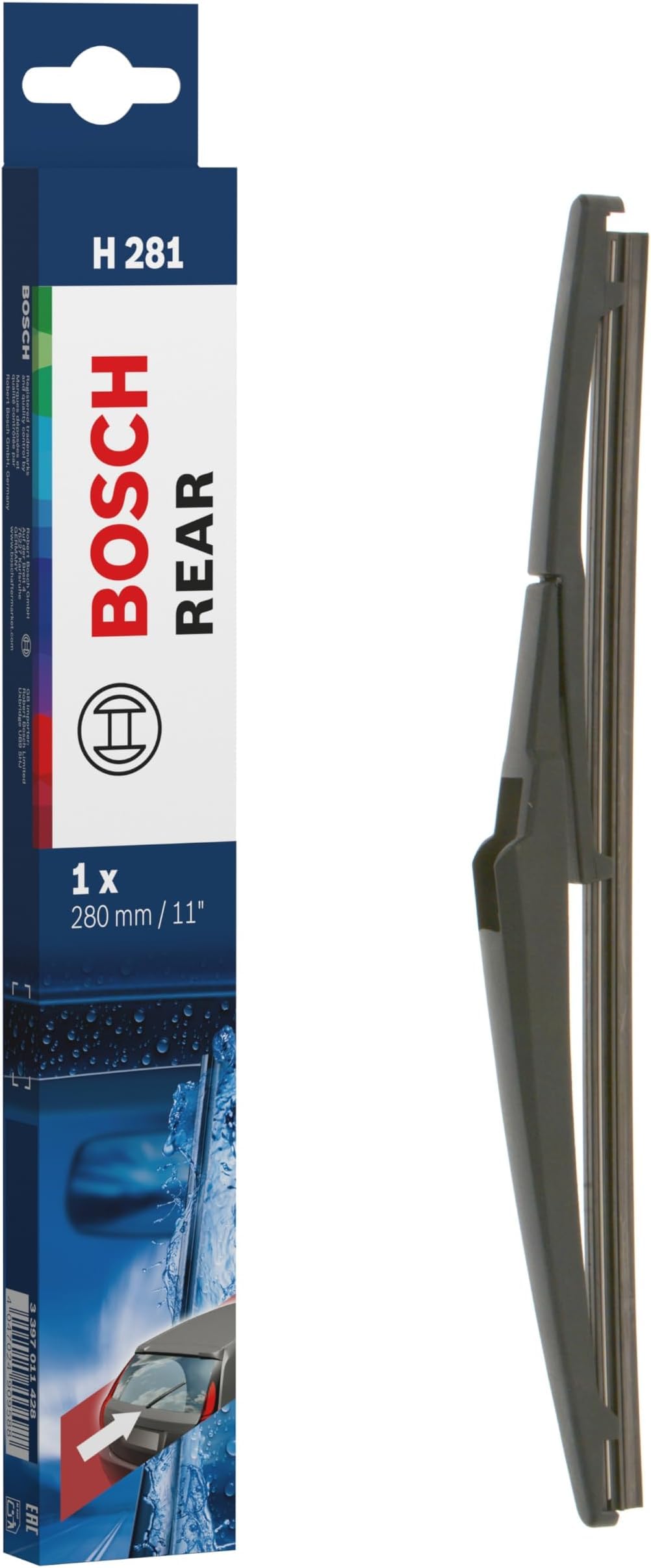 BOSCH H281 OE Specialty Rear Wiper Blade; 11" - Single (Pack of 10)