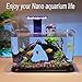 Ahareef Nano Aquarium Light, 5W Full Spectrum LED Clip-On Fish Tank Light with Timer & Dimmer, 3 Lighting Modes for Freshwater Plants, Betta & Nano Tanks (1–5 Gallons)