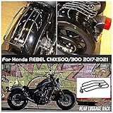for 17-21 Honda Rebel CMX 500 300 Motorcycle Rear Luggage Rack Top Case Holder Carrier Support Basket Bracket Adapter 2017 2018 2019 2020 2021 CMX500 CMX300 Motorbike Accessories