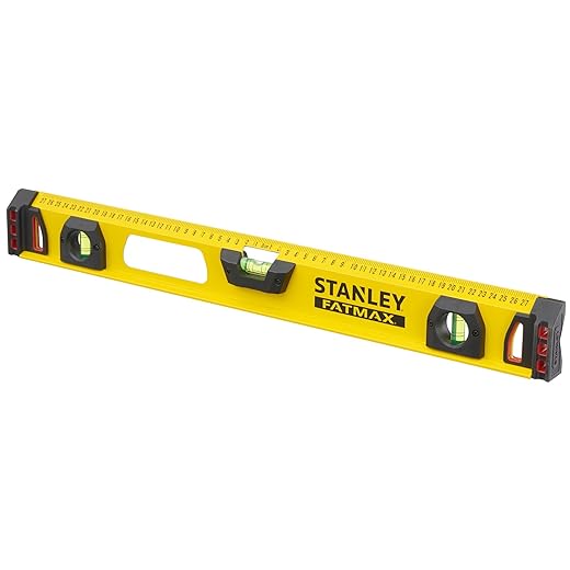 Stanley FatMax I-profiel waterpas II (60 cm lengte, 2 verticale libellen/1 horizontale libel, aluminium) 1-43-553