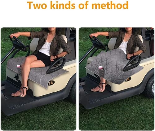 Miniatura 8 de TUYUU Fundas de asiento para carrito de golf, manta de asiento EZGO resistente para carritos de golf de 2 personas