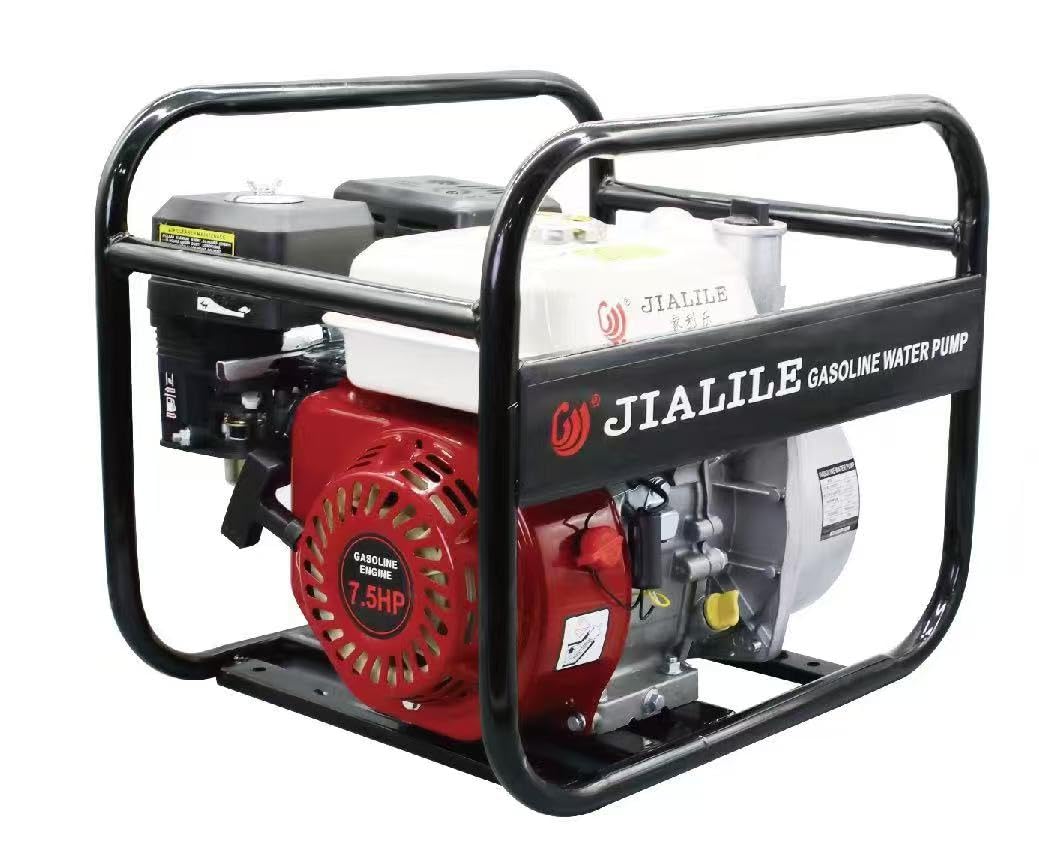 2 inch Gasoline 2 inch Water Pump, 7.5HP Engine,maximumf low 40m³/h Black and Red