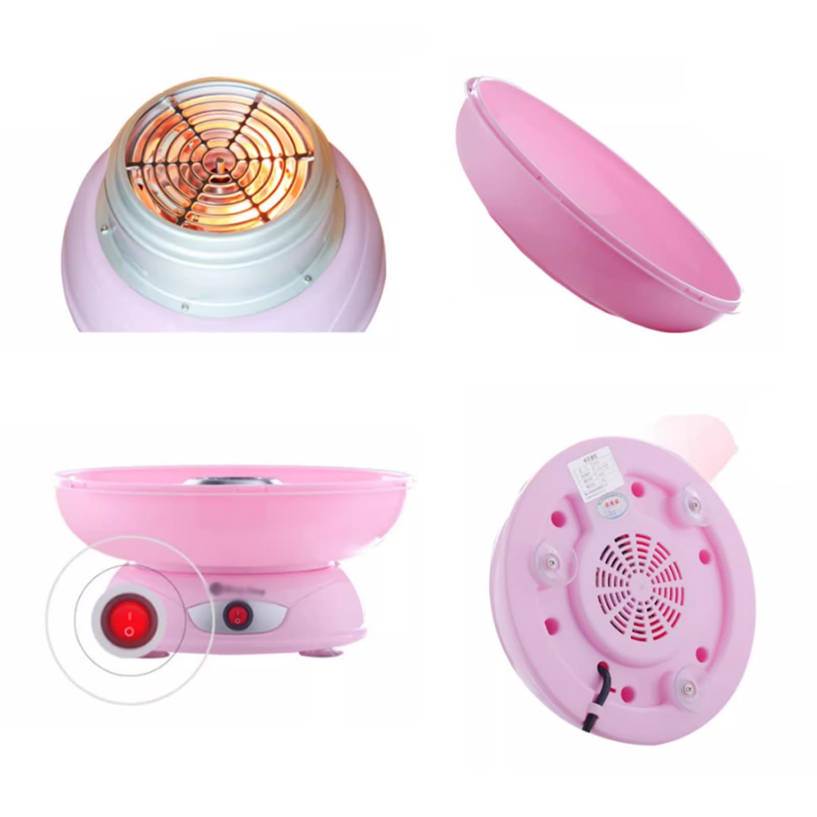 Maquina Algodón Azúcar Máquina de algodón de azúcar for el hogar, máquina de algodón de azúcar pequeña for niños, no Parada, Mini máquina de Lujo Máquina Algodón Caramelo