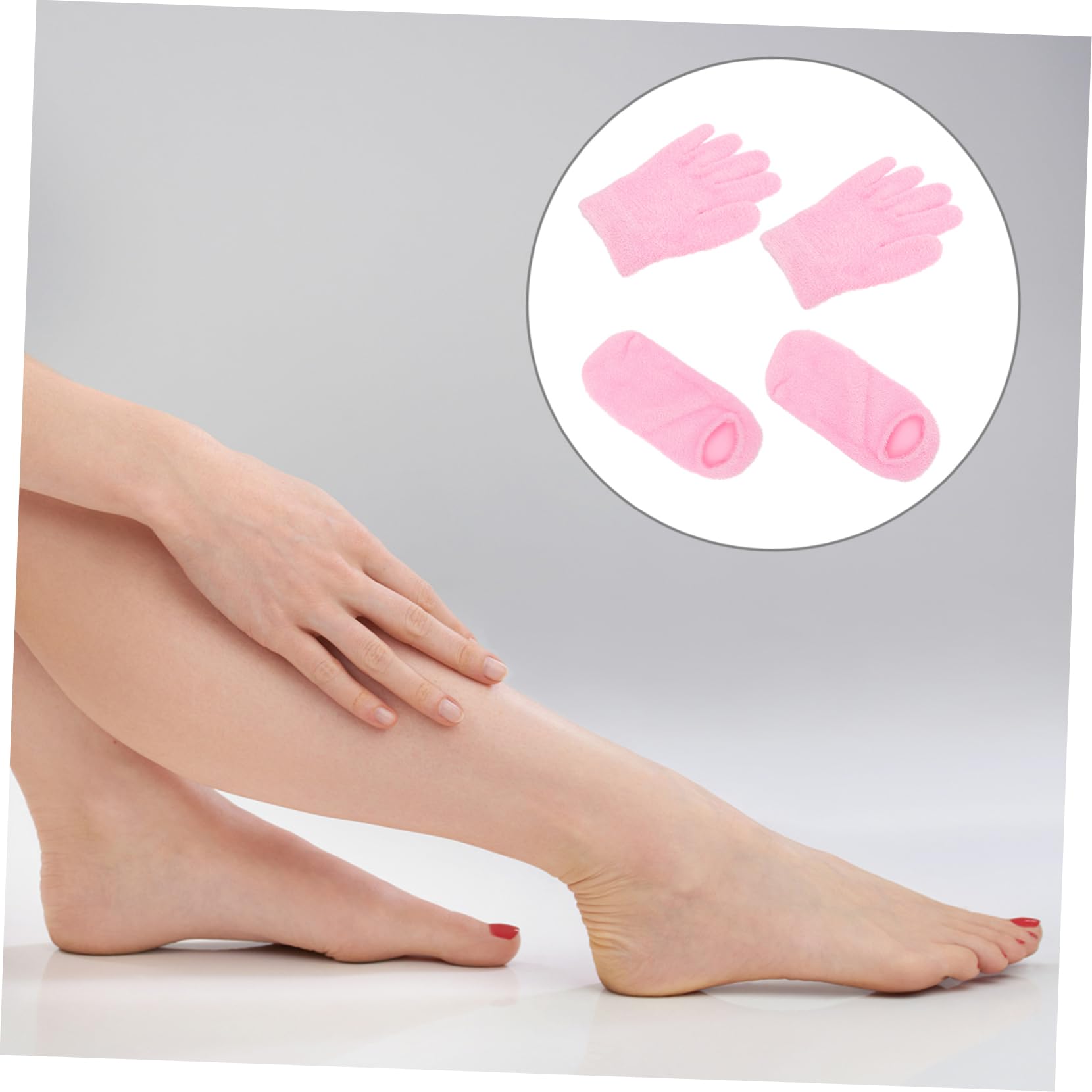 OSOLADY Comfortable Sleep Work: 2 Pairs Moisturizing Gloves Socks Set Spa Gel for Hands Feet