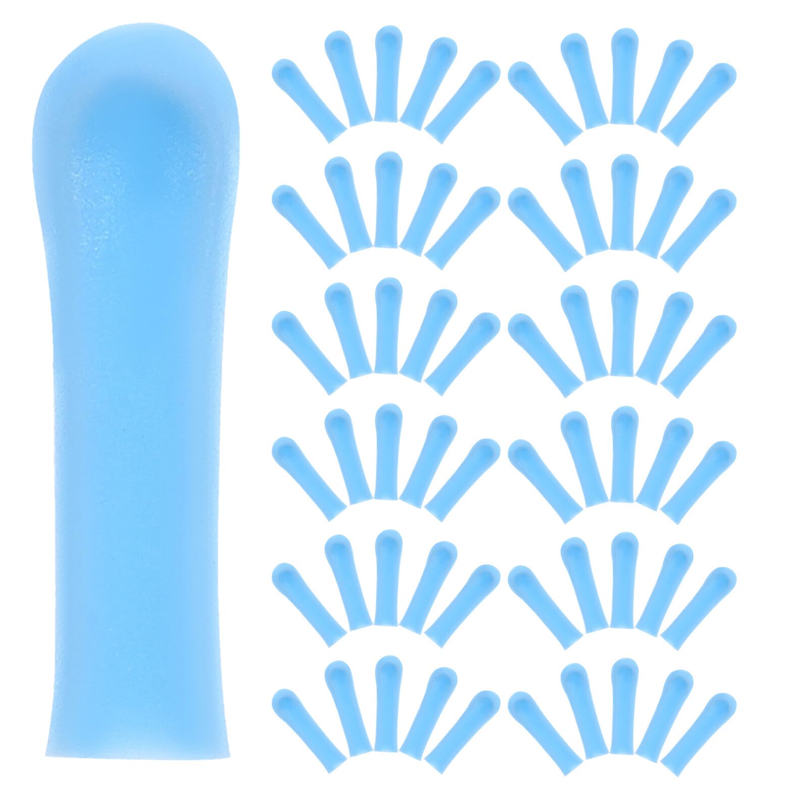 150pcs Blue Silicone Ear Cleaner Replacement Heads Disposable Ear Wax Removal Spoon Tips Soft Earwax Cleaning Covers for