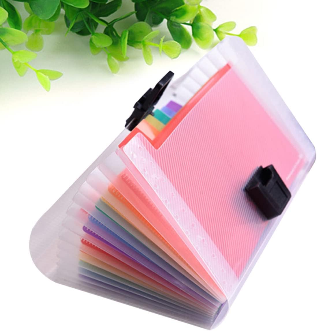 Teczki na dokumenty, teczki plastikowe, teczki zip, teczki na dokumenty 13 na konferencję A Kieszenie na organizery Bilet Duża torba Pojemność stojaka na dokumenty Paragony Paragony (Color : As Shown