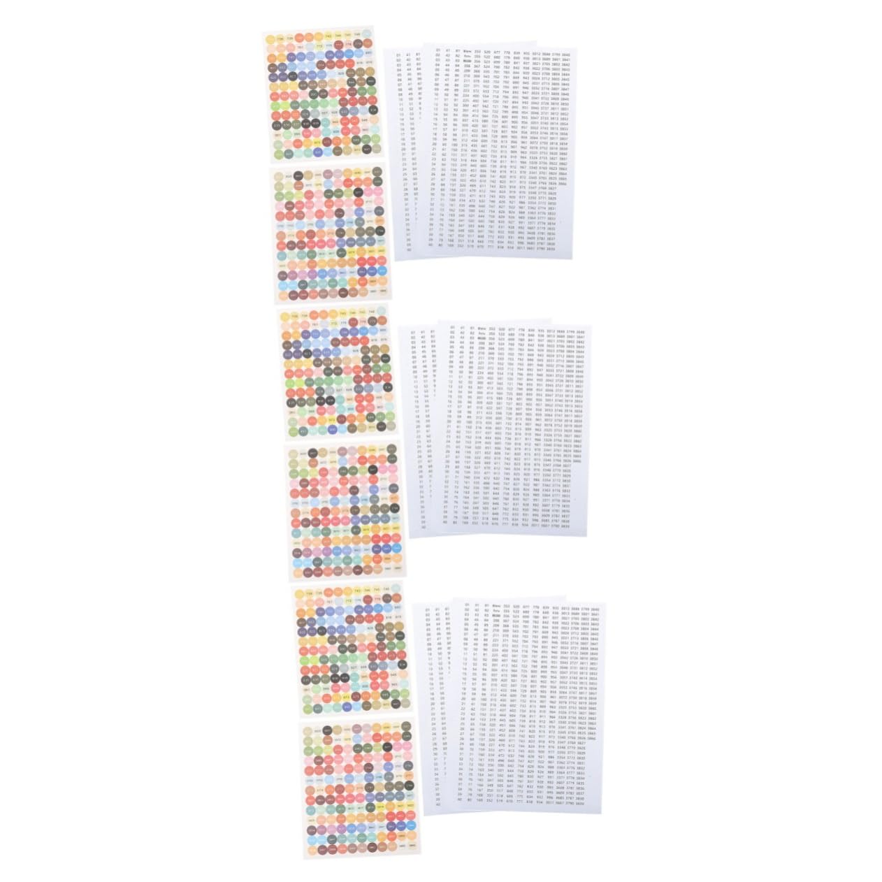 OSALADI 3 Set Adesivi Digitali Bottiglie Etichette Barattoli Rimovibile Cucina Riutilizzabile Adesivi Con Etichetta Numerica Con Numeri Auto Carta 4 Fogli*3