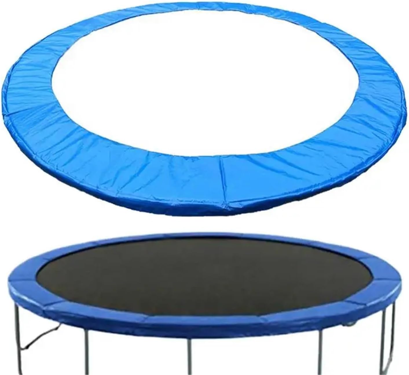 Premium Trampoline Pad 6/8/10 Feet Trampoline Protection Mat Safety Pad Round Spring Water-Resistant Protective Cover Home Sport Accessories for Bouncing Surface