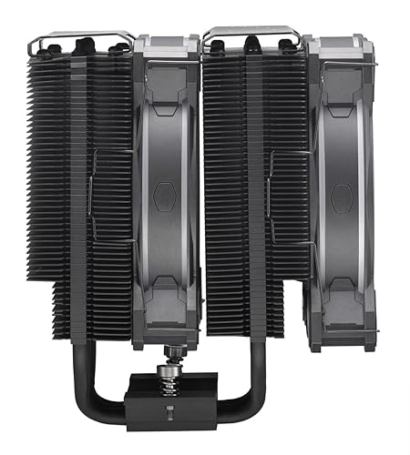 Miniatura 4 de Cooler Master Hyper 622 Halo Black Enfriador de aire de CPU de doble torre, ventilador Halo, ARGB de doble bucle, cubierta superior de aluminio, 6