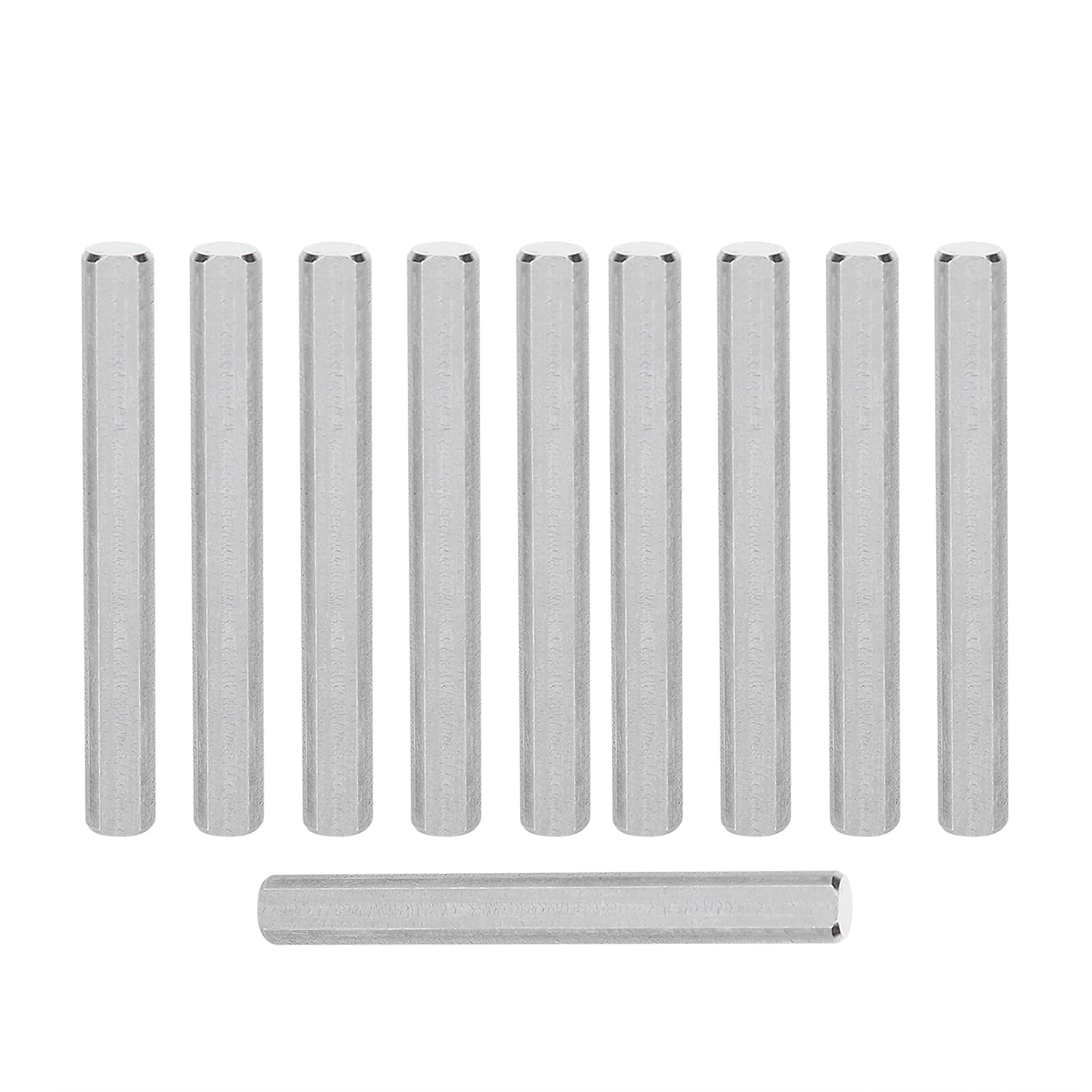 10PCS Stainless Steel D Shaft, Robot Drive System Core Components for FTC FRC FIRST FLL WRO Robotics Compatible with Gobildas TETRIX DIY Kit for Metal Robot Accessories