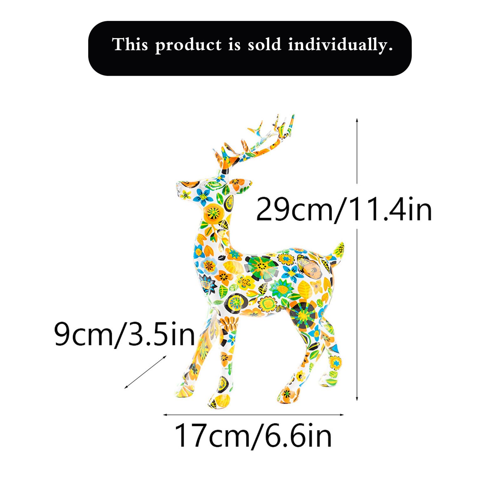 Elch Hirsch Deko Figuren,Modern Rentier Weihnachtsdeko,Modern Rentier Weihnachtsdeko,Stehende Elch für Tisch,Modern,Weihnachtsfiguren,Gold,Weihnachten Deko Innen