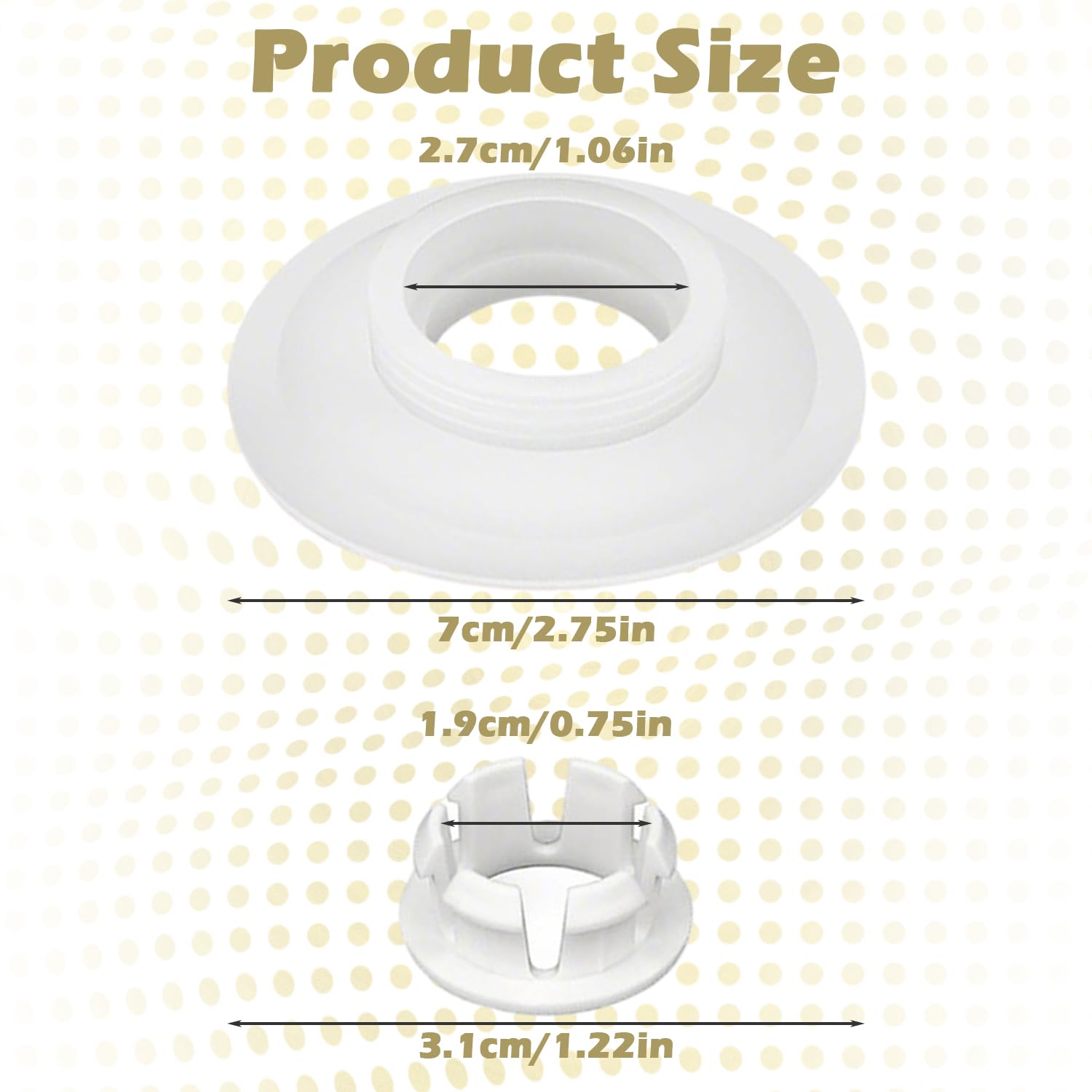 3 Pcs Flush Valve Seal Compatible with Ideal Standard Toilet Cistern - Image 4