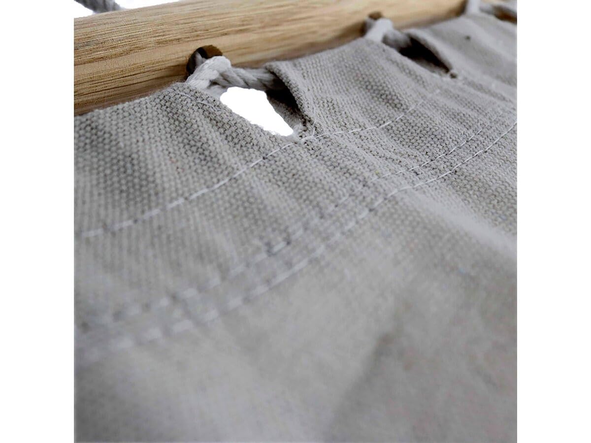 Hamaca de Madera con Lona de algodón Dallas - 3 m - Gris -
