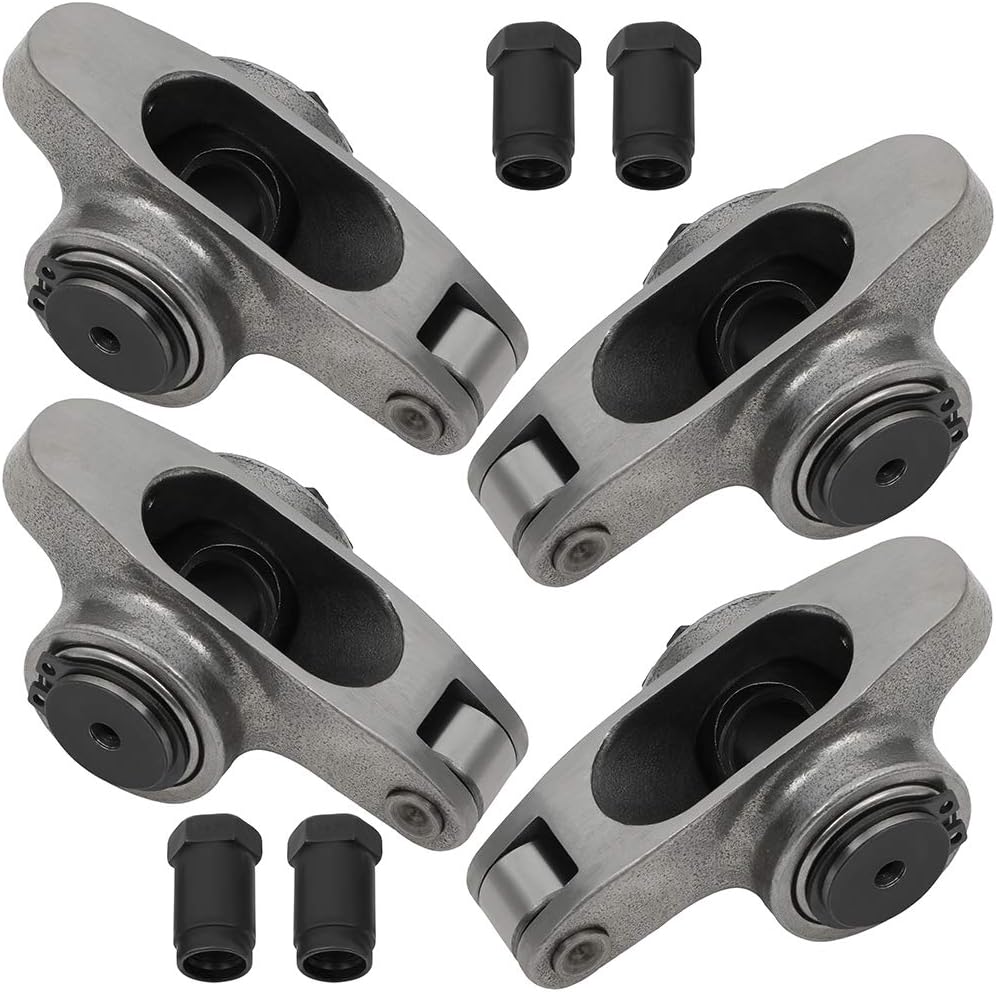 ECCPP Roller Rocker Arm 1.6 Ratio 7/16" Studs Fit for Ford 289 302 351W Set of 4