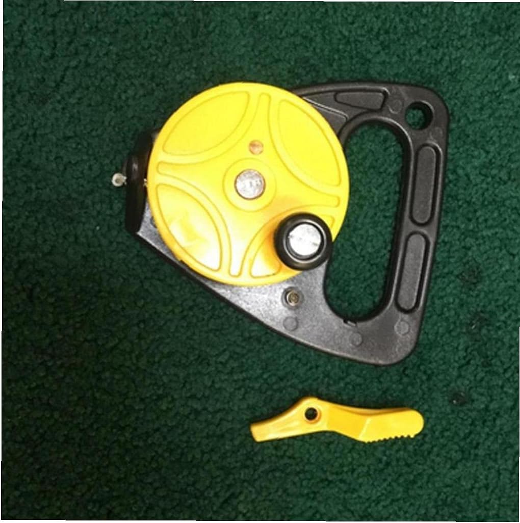 NIDONE Fishing Line Winder Spooler Fishing Line Fishing Line Spooler Machine Dive Reel with Thumb Stopper High Visibility 150ft White Line Multi Purpose for Cave and Wreck Exploration