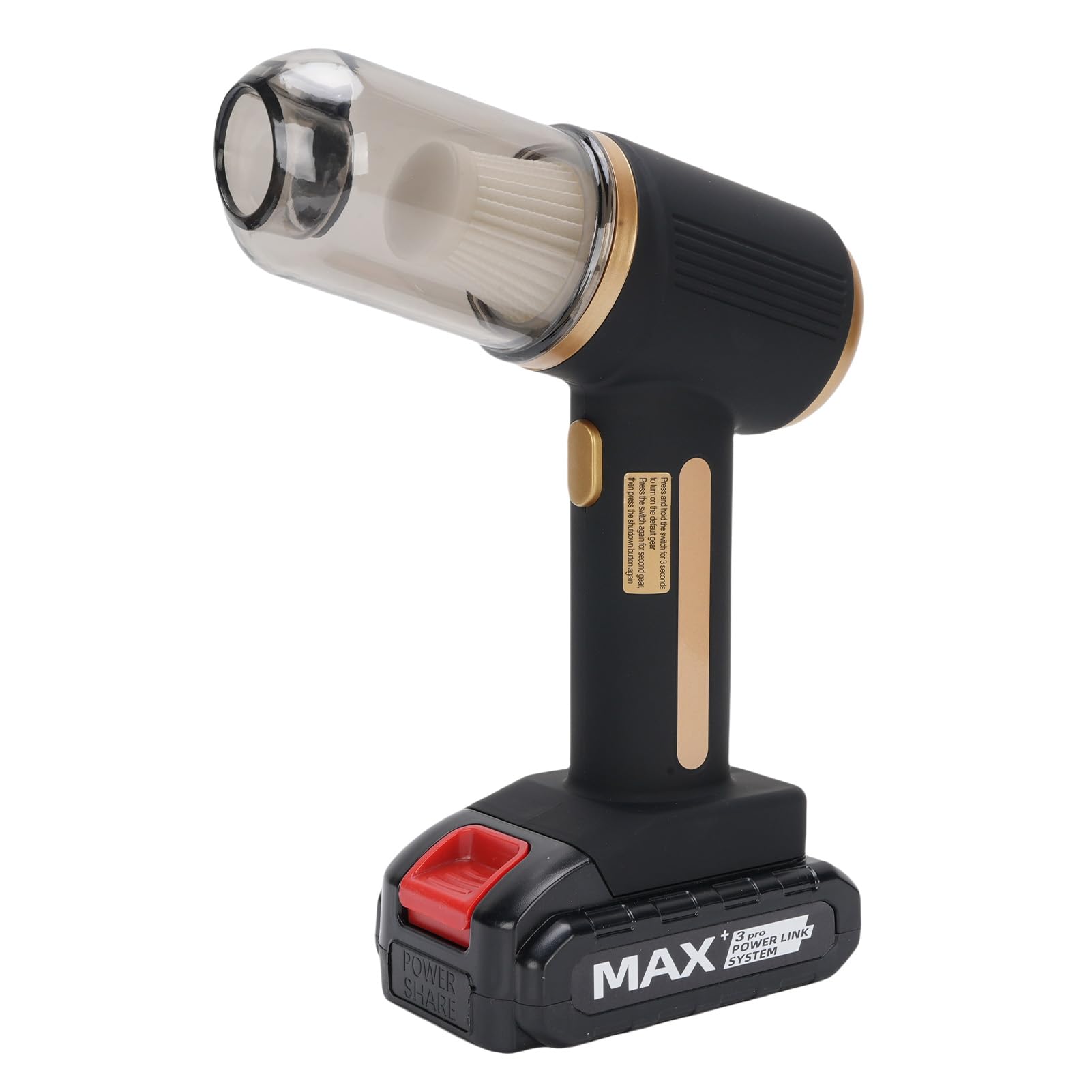 Wakects Aspirador de Mano para Coche, Inalámbrico, con Motor sin Escobillas, 20000 Pa, 6000 MAh, Soplador ABS y Succión para Limpieza de Coche, Hogar y Oficina