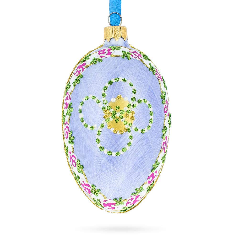 BestPysanky 1907 Cradle with Garlands Royal Egg Ornament 4 Inches