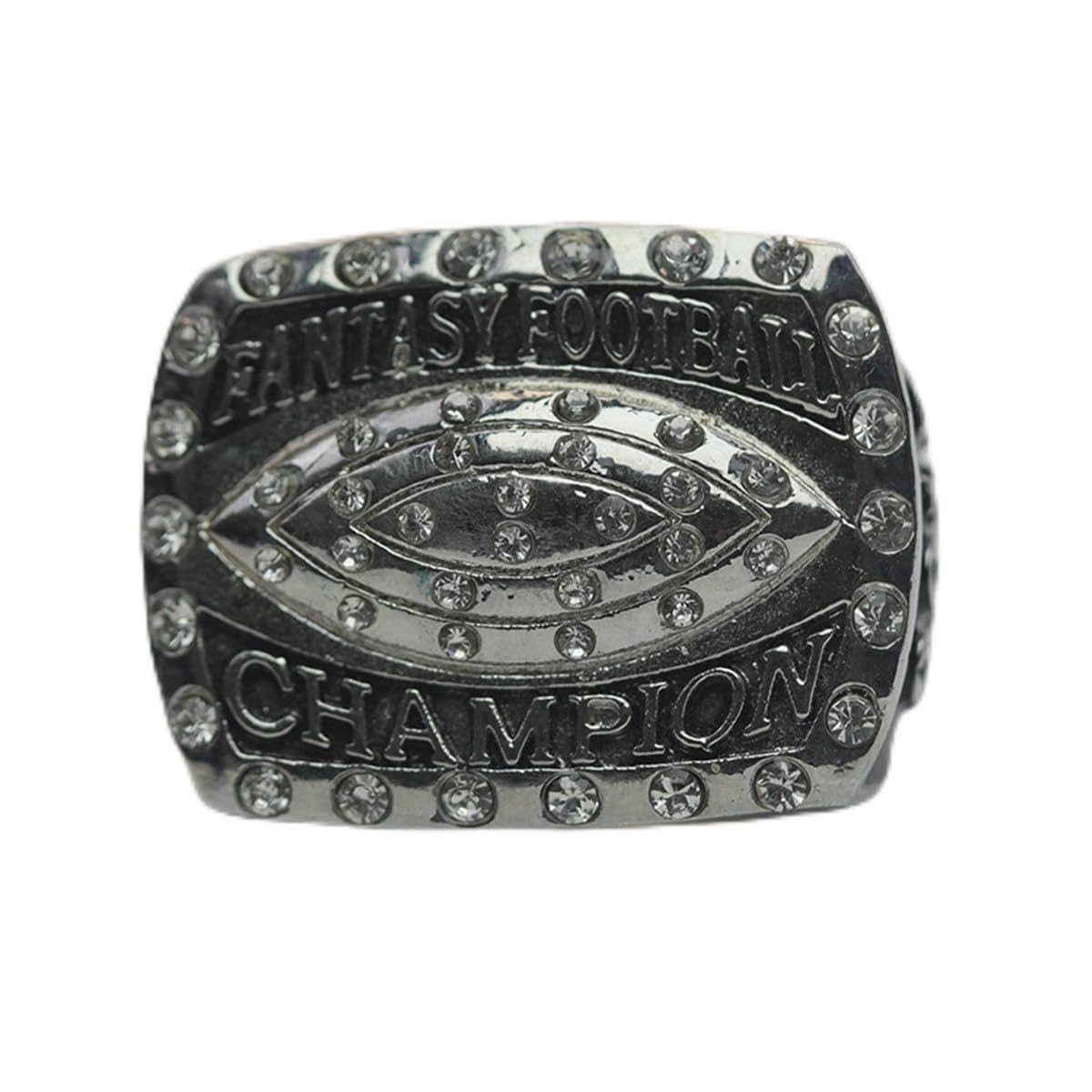 Kuseli 2015 Fantasy Football Championship Ring Trophy Prize for Fans Mens' Souvenir Gift (Without Box)