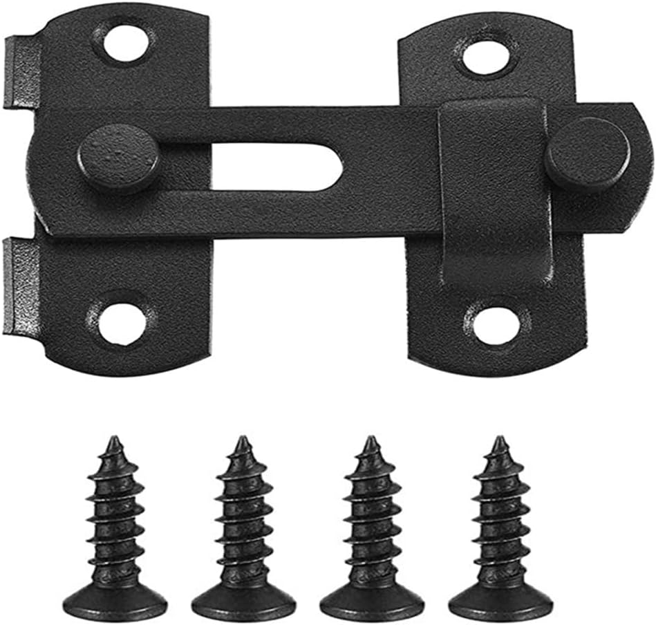 szhdxsy Stainless Steel Gate Latches Flip Latch Safety Door Bolt Latch Lock,Barn Door Latches，Matte Black