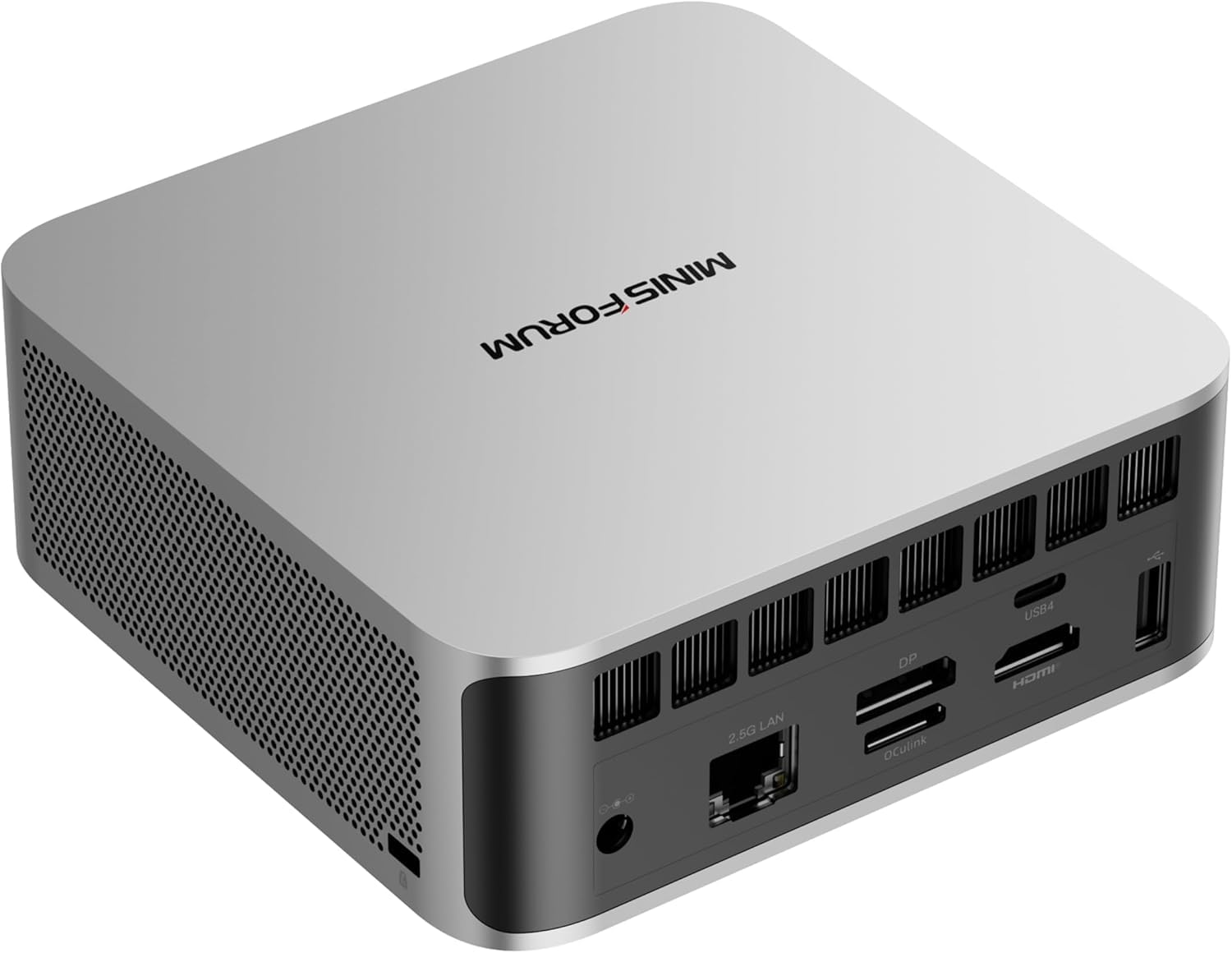 MINIS FORUM AI X1-255 Mini-PC, AMD Ryzen 7 255 (8C/16T, bis zu 4,9 GHz), 32 GB DDR5 RAM, 1 TB M.2 SSD, HDMI/DP/USB4 (4K@120 Hz), 2,5G LAN, Wi-Fi 7/BT5.4,Oculink Support