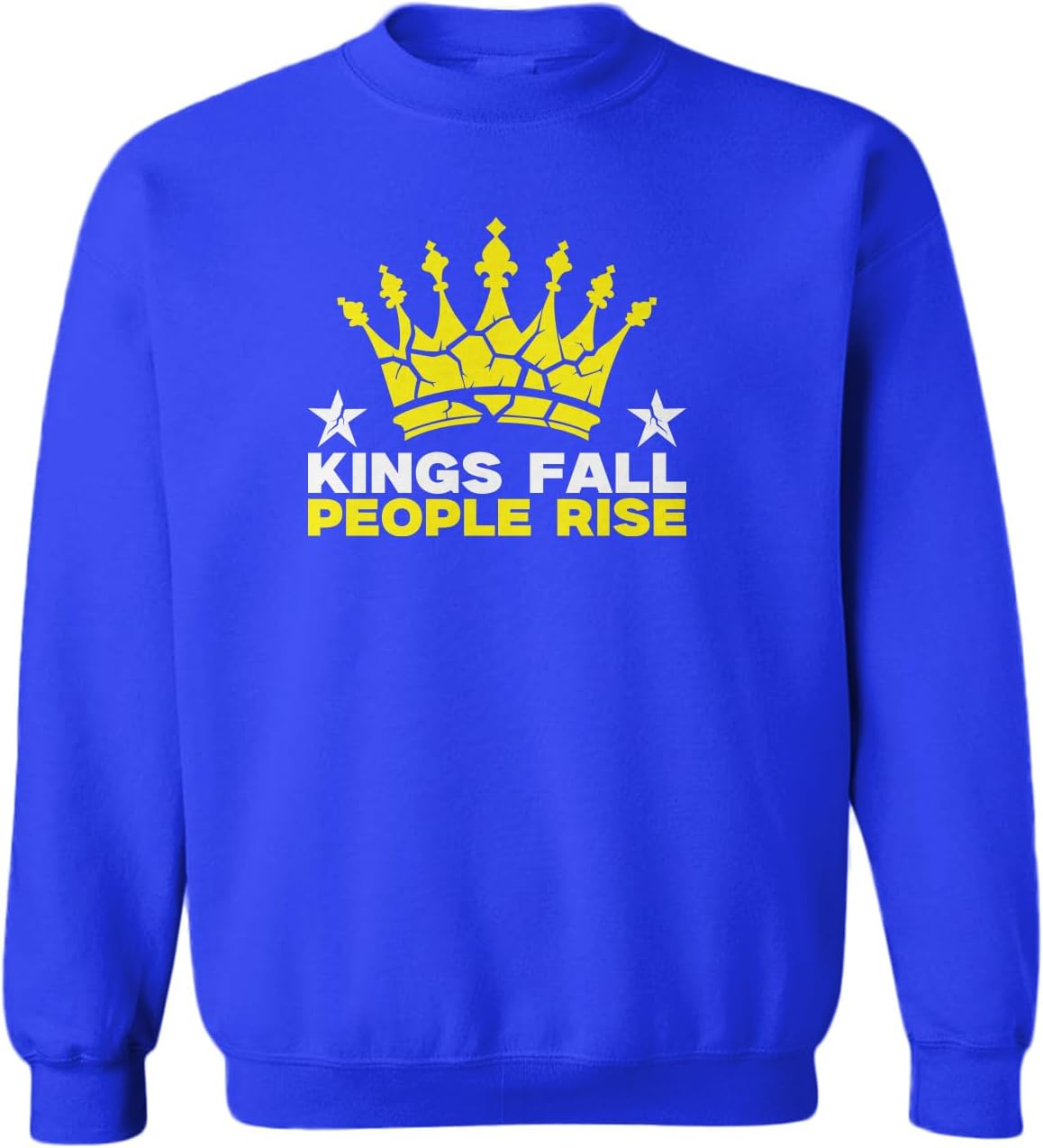 Kings Fall People Rise No Kings Protest Toddler Fleece Crewneck Sweater