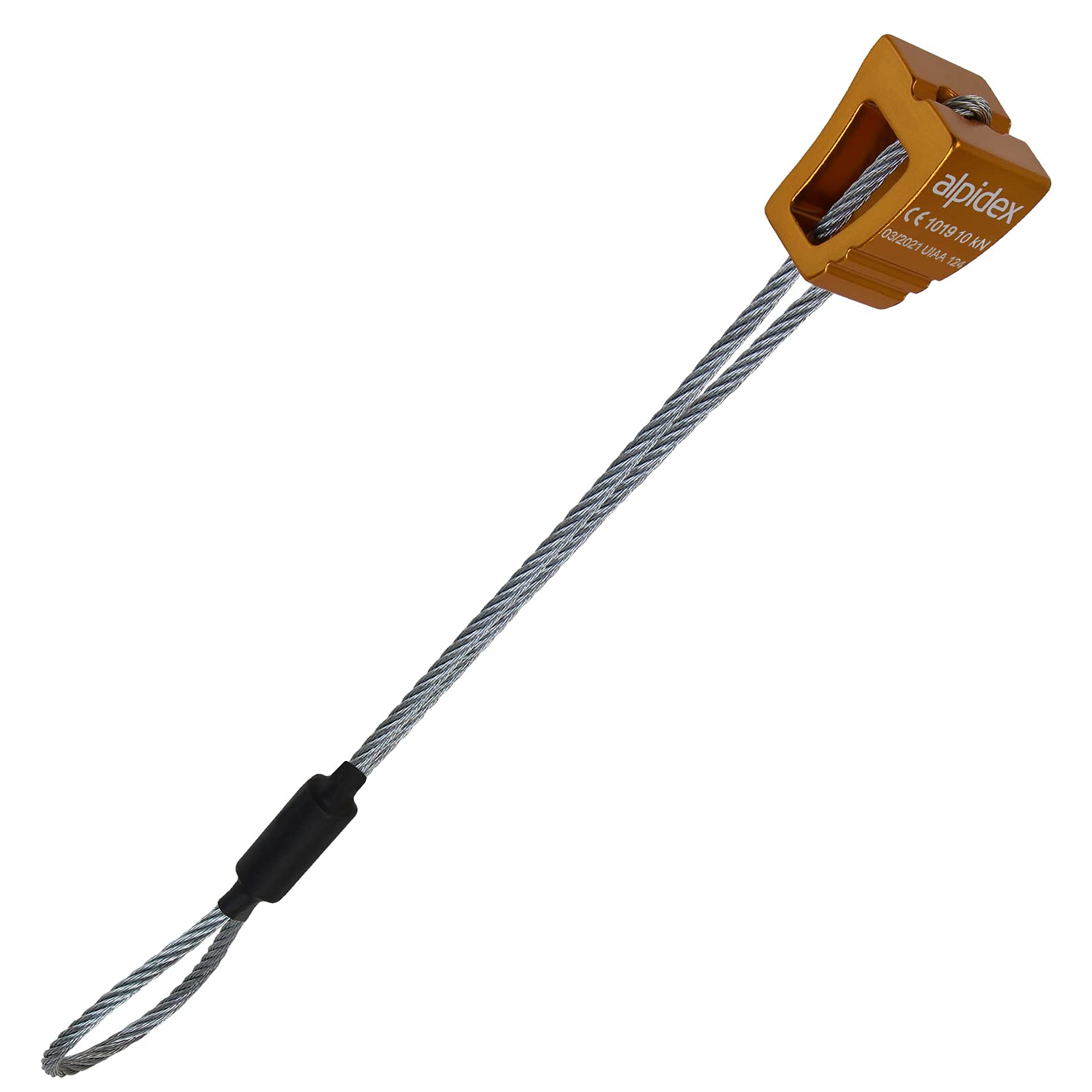 ALPIDEX Klemmkeile Set 10 teilig ; Größe 1 - 10 Klemmgerät Sicherung Trad Klettern Clean Climbing Drahtschlinge