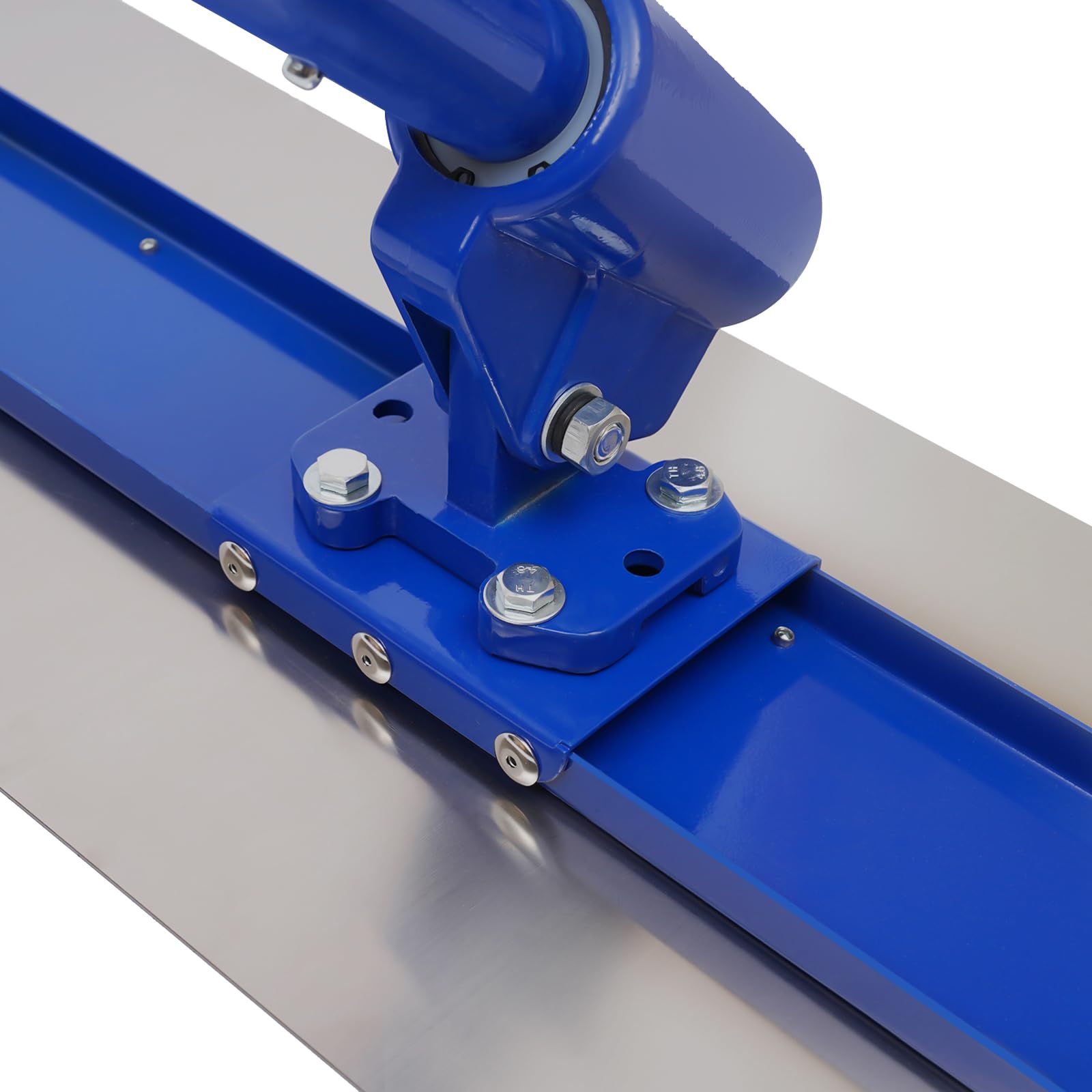 1200 x 300 mm grande de hormigón llana de acero inoxidable para hormigón con 3 asas de cartón-yeso liso para acabado alisado