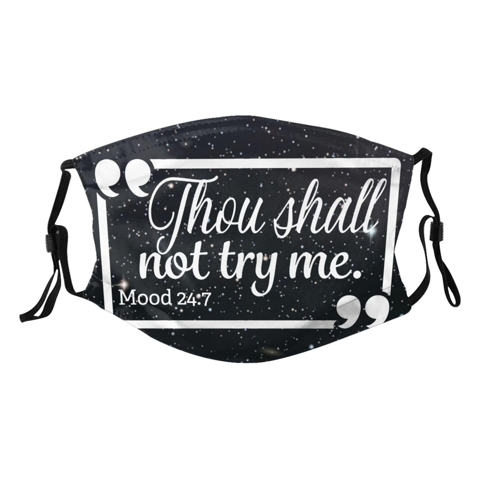 Thou Shall Not Try Me Mood Adult Dust Mask Adjustable Dust Face with 2 Filter79