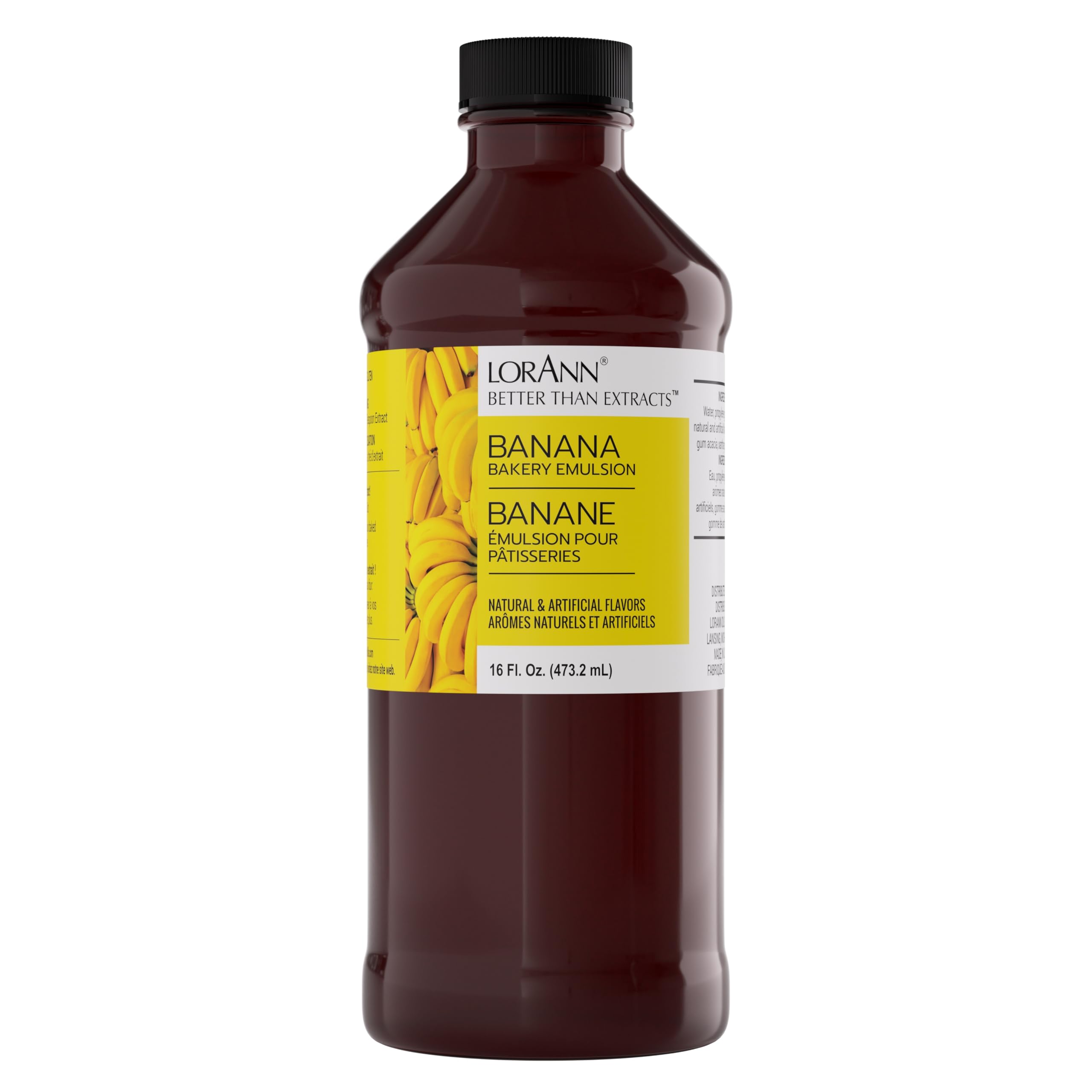 Banana Bakery Emulsion: True Banana Emulsion, Ideal for Boosting Fruit Tones in Cakes, Cookies & Desserts, Gluten-Free, Keto-Friendly, Banana Extract Substitute Essential for Your Kitchen