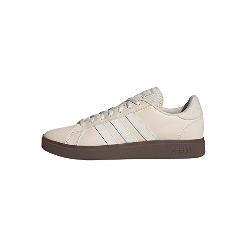 adidas Uomo Grand Court Base 2.0 Shoes, Wonder White/Core White/GUM5, 42 EU