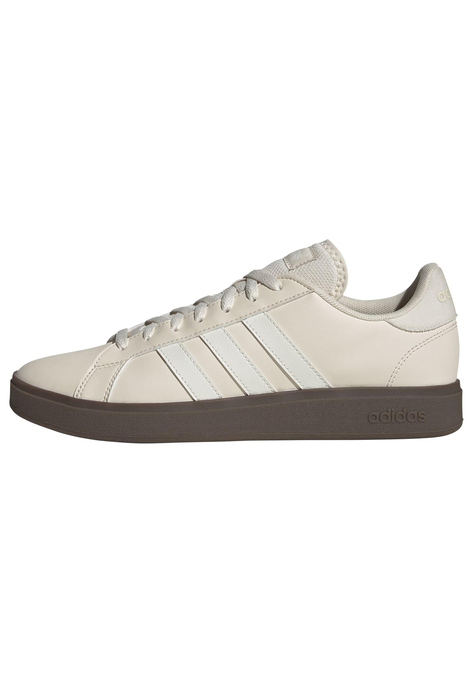 adidas Men's Grand Court Base 2.0 Shoes, Wonder White/core White/GUM5, 8.5 UK