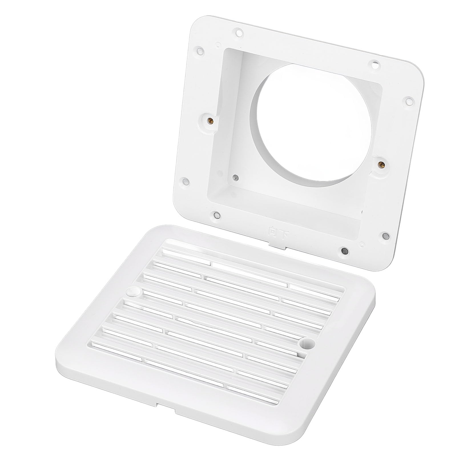 KIMISS Grille D'aération Latérale pour Camping-Car et Grille de Sortie d'air pour Camping-Cars, Camping-Cars, Remorques, Yachts et Bateaux, Eau, Installation Facile