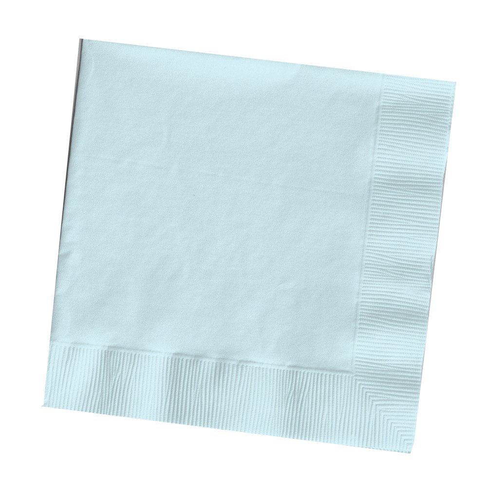 Creative ConvertingDINNER NAPKINS 3PLY 1/4FLD, 25 Count (Pack of 1), Pastel Blue