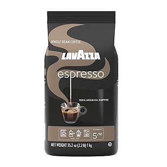 Lavazza Espresso Whole Bean Coffee, Medium Roast, 100% Arabica, 2.2 lb Bag