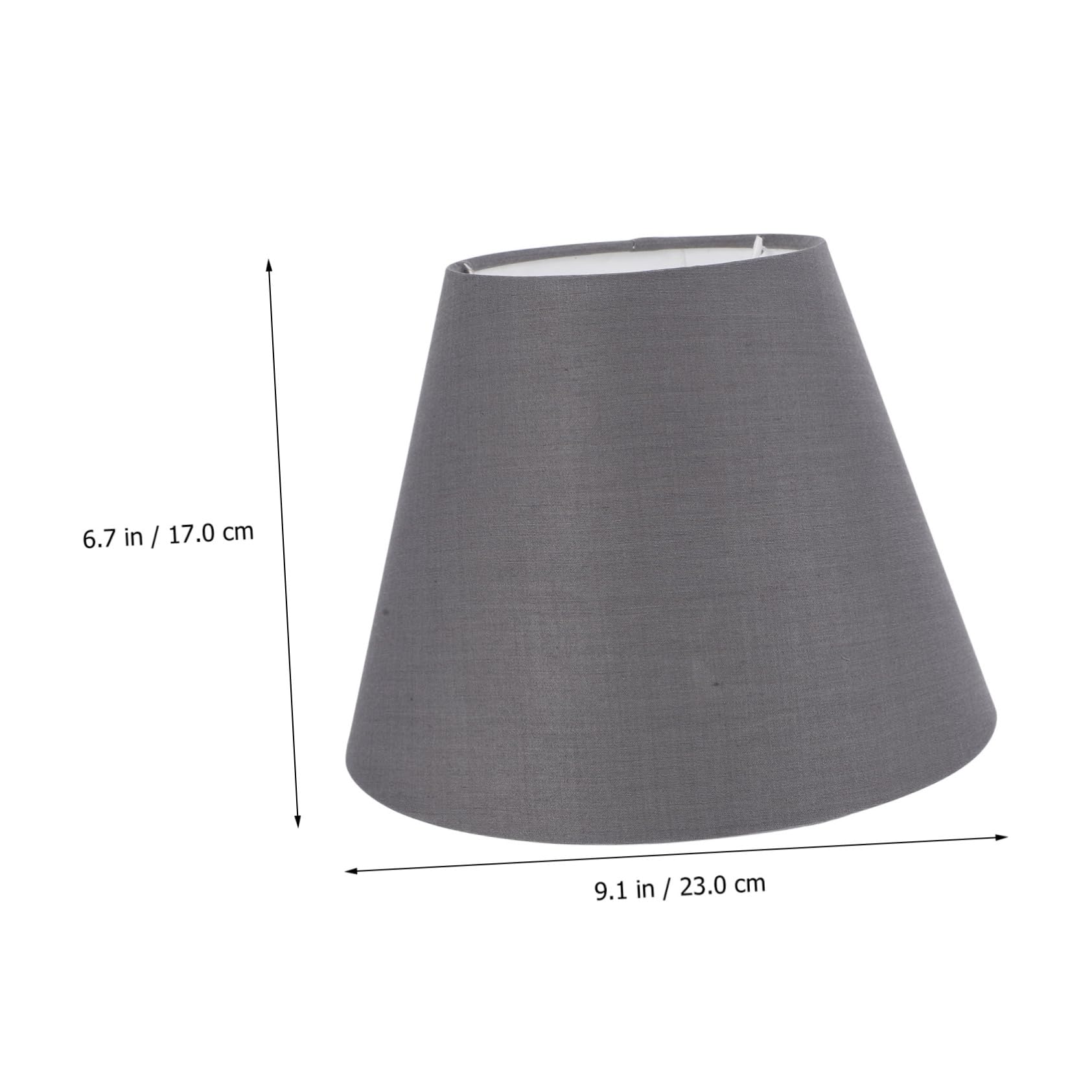 KICHOUSE Chic Lamp Cover Dark Grey Lamp Shade Easy to Use Suitable for Wall Light Ceiling Floor Light