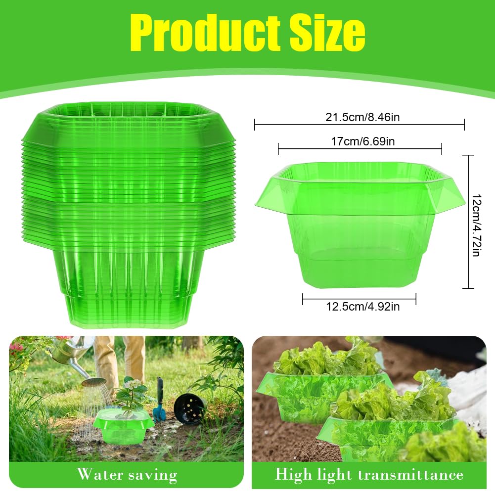 AOOWU Protection Anti-Escargots, 24Pcs Protections Anti-Limaces, Colliers Anti-Limaces Et Escargots, Pièges Protection Anti-Escargots, pour Vos Plantes à Salade Et Chou, sans Produits Chimiques
