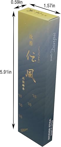 Miniatura 2 de AgarwoodAloeswoodOud Japanese Incense Sticks Jinko Denpu Less Smoke Type Small Pack Trial Size 5.5 inches 30 sticks Made in Japan