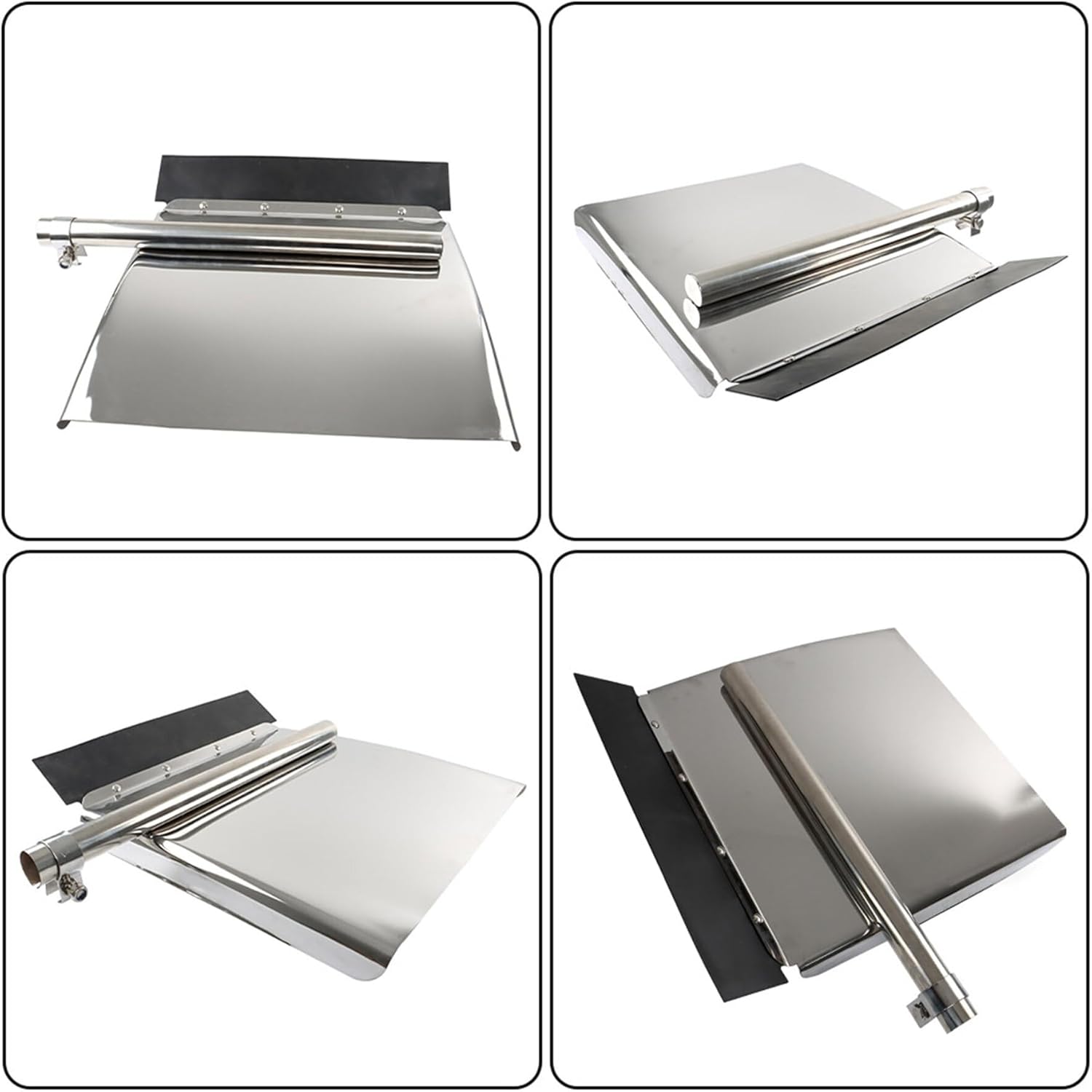 GXYWADY Heavy Duty Stainless Steel 24 x 24 Quarter Fenders Replacement for Volvo Peterbilt Semi Truck