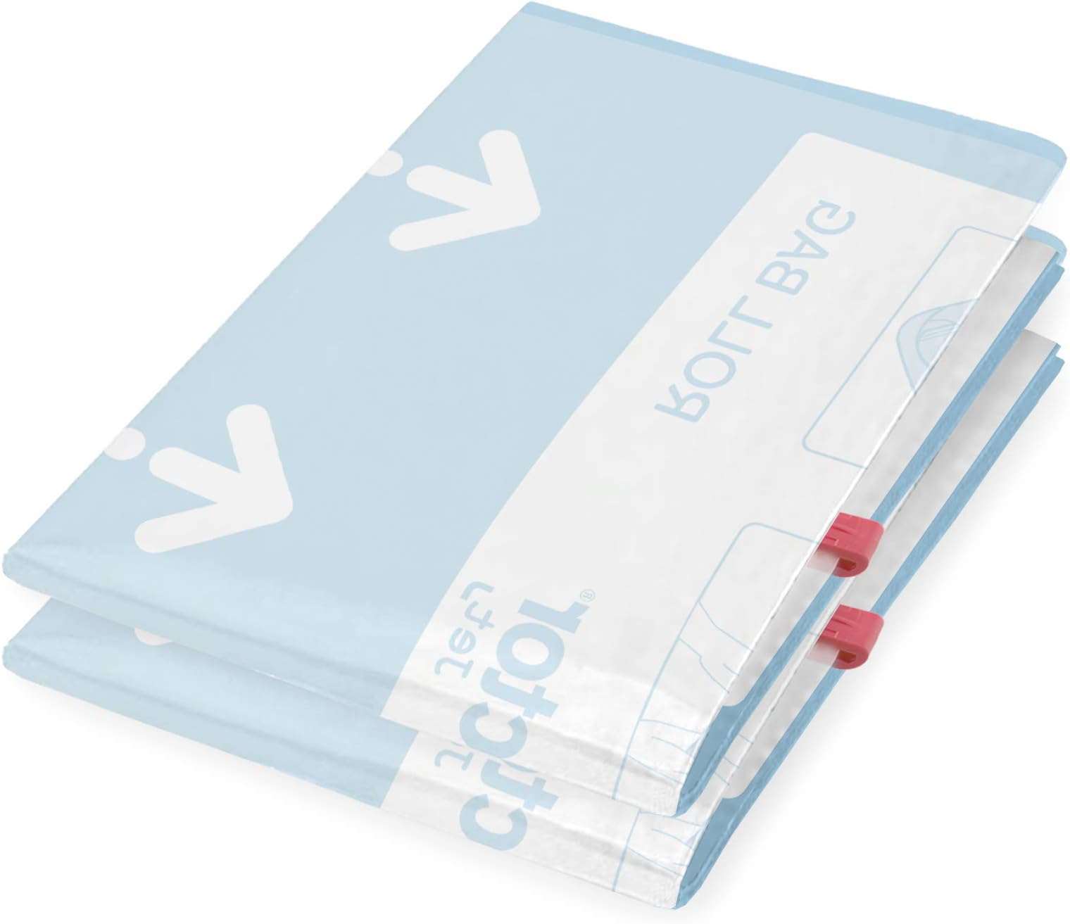 CompactorRAN4291 Set of 2 Roll up S Vacuum Compression Bags - Small, Blue, 35X50Cm