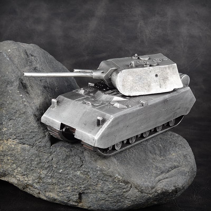 German Panzer VIII Maus Super Heavy Tank All-Metal Casting Model Military Model Hand (Argento)