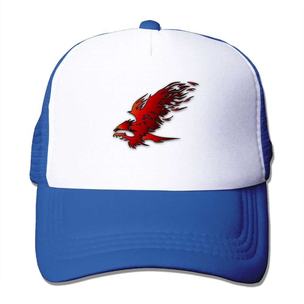 ACFUNEJRQ Red Eagle Summer Large Foam Mesh Cap Mesh Eye Adjustable Rear Cap