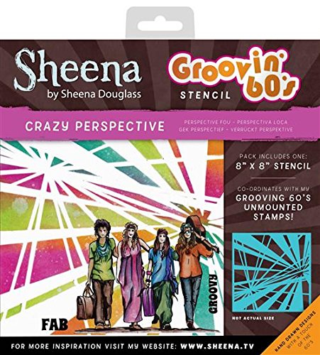 Sheena Douglass Stencil scanalature 60 'S Crazy