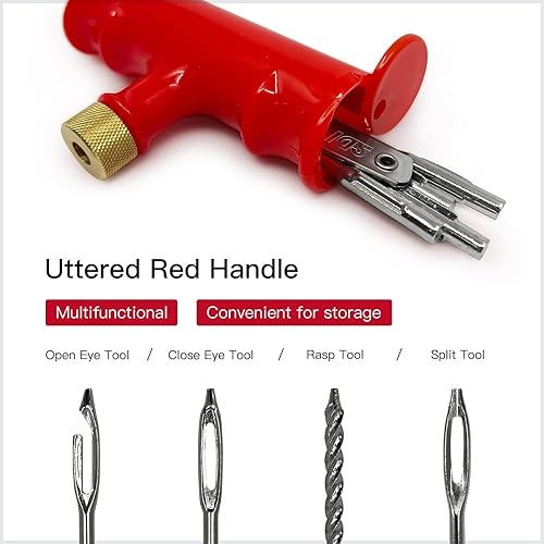 Miniatura 4 de Pax Kit de herramientas de reparación de neumáticos 4 en 1 reemplazables sin cámara, 12 piezas, incluye ojo cerrado, ojo abierto, ojo dividido y