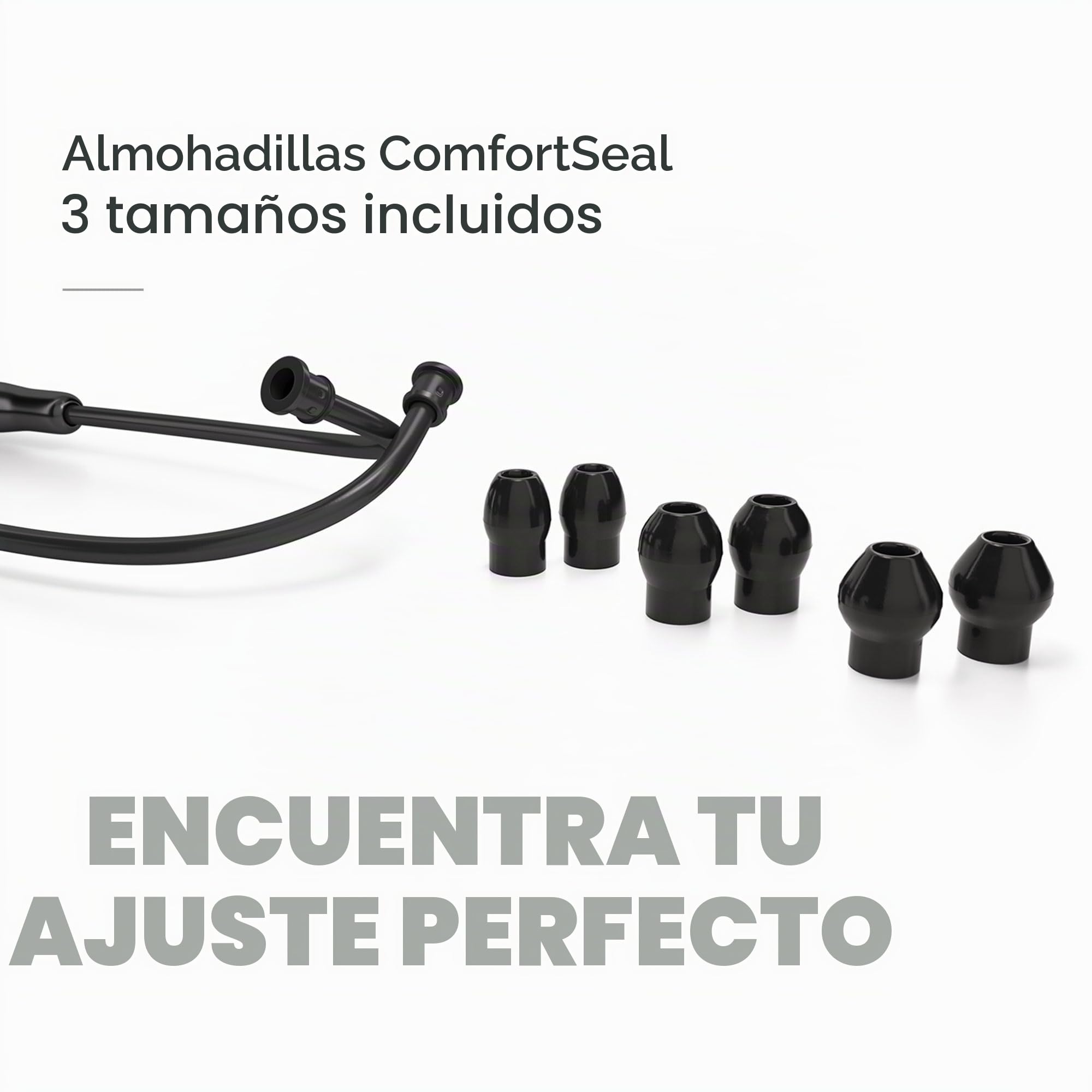 MDF Instruments MD One Fonendoscopio doble cabeza de acero inoxidable - GarantÃa de por vida & Programa-piezas-gratuitas-de-por-vida MDF777BO (Todo Negro)