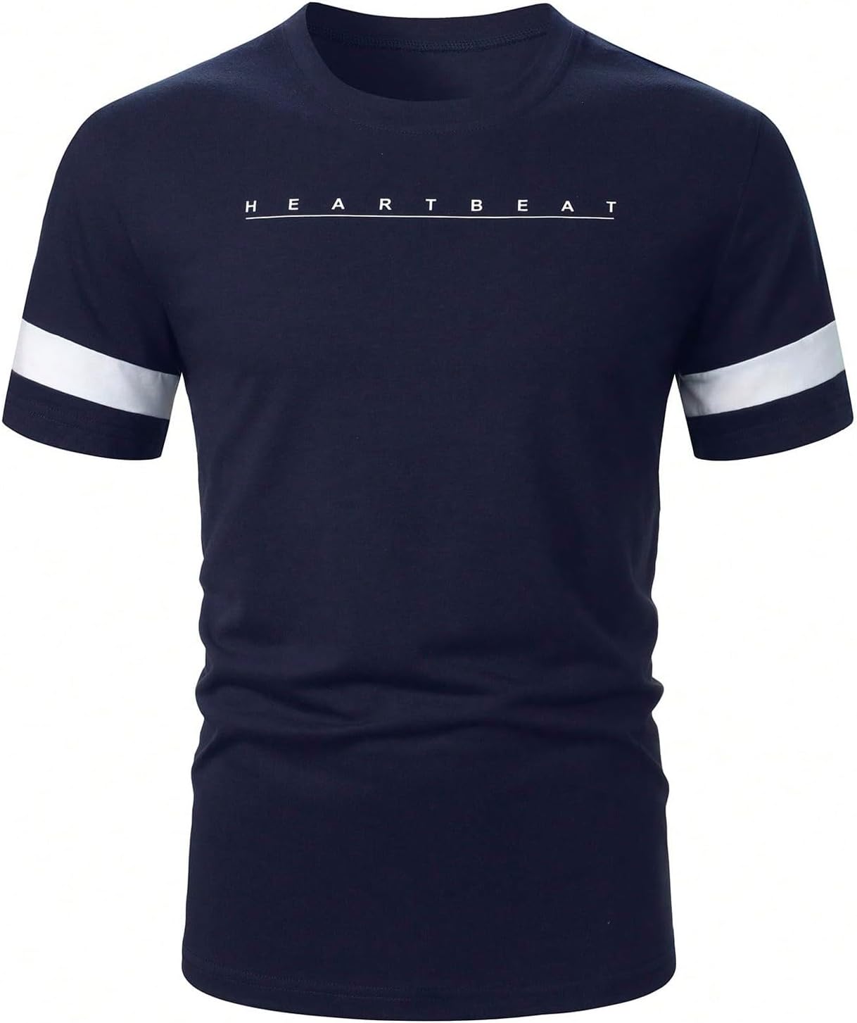 Verdusa Men's Short Sleeve Graphic Tees Letter Print Tee Crew Neck Tops Summer Muscle T Shirts - Image 3