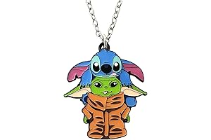 Baby Yoda Necklace for Girls: Cartoon Stith Sta Wa Yod Necklace