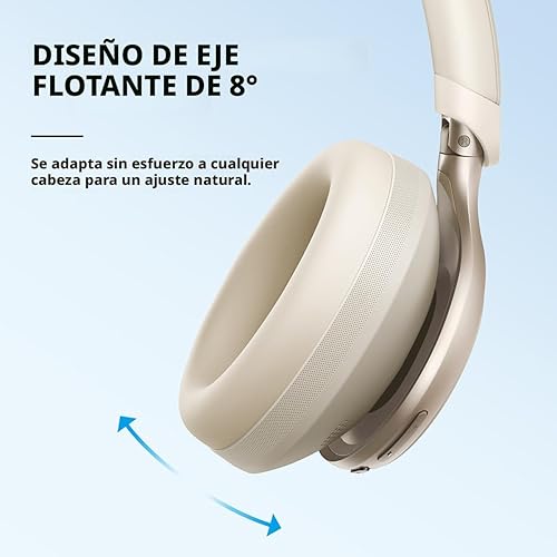 Miniatura 7 de Soundcore by Anker, Space One, auriculares con cancelación activa de ruido, reducción de voz 2 veces más fuerte, tiempo de reproducción ANC de 40